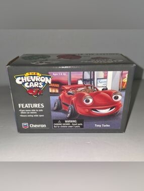 New Vintage "The Chevron Cars" - Tony Turbo 1996 Collectible Toy Car